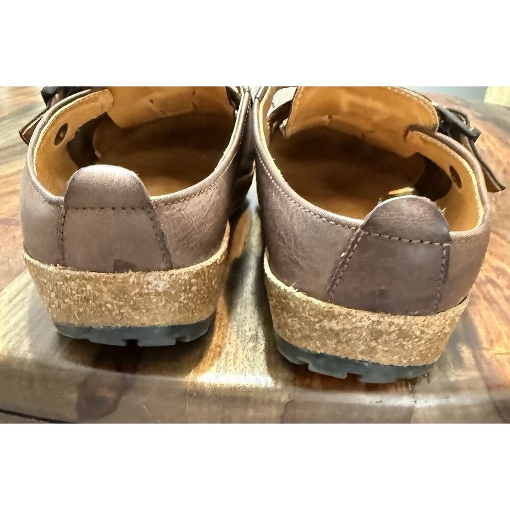 Haflinger Fisherman Womens Size 39-8 Brown Leather Clog Shoes - Picture 10 of 16